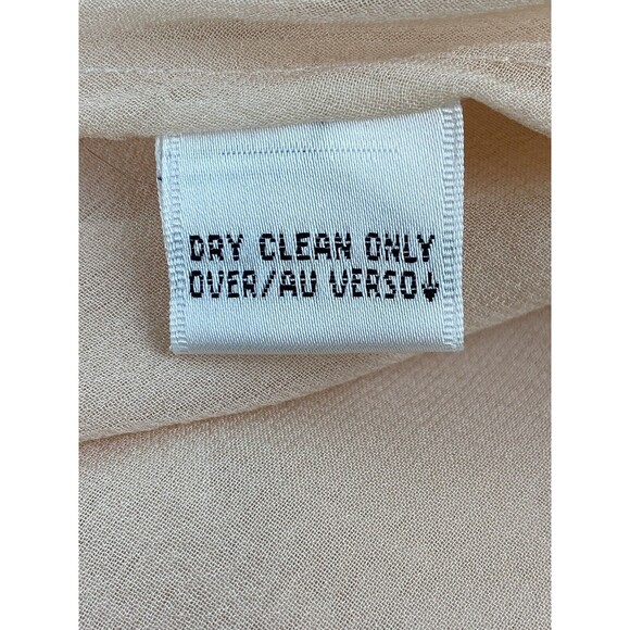 Dana Buchman Womens' Silk Sleeveless Layered Drapey Feminine Flowy Peach Top 10 - Picture 6 of 11